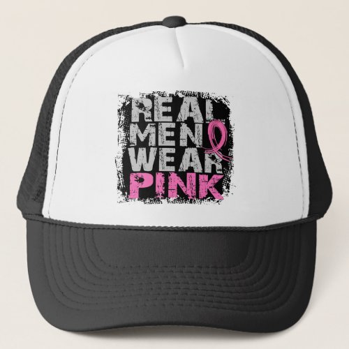 Breast Cancer Real Men Wear Pink Trucker Hat