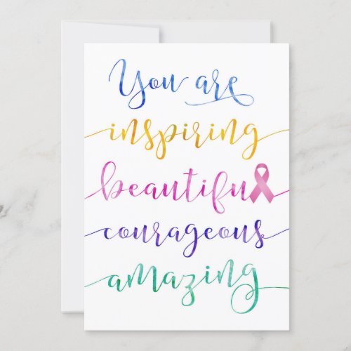 Breast Cancer â Remember Who You Are Card