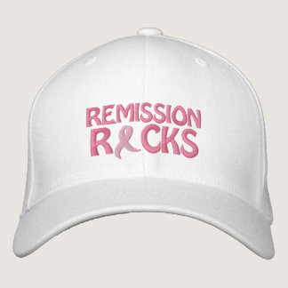 Breast Cancer Remission Rocks Embroidered Cap