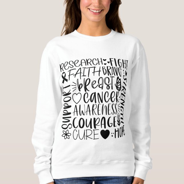 Breast Cancer Research and Fight Sweatshirt (Front)
