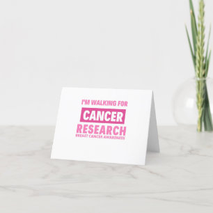 BREAST CANCER RESEARCH AWARENESS LETTERPRESS THANK YOU CARD