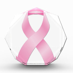 Breast Cancer Ribbon Acrylic Award