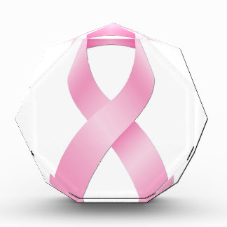 Breast Cancer Ribbon Acrylic Award