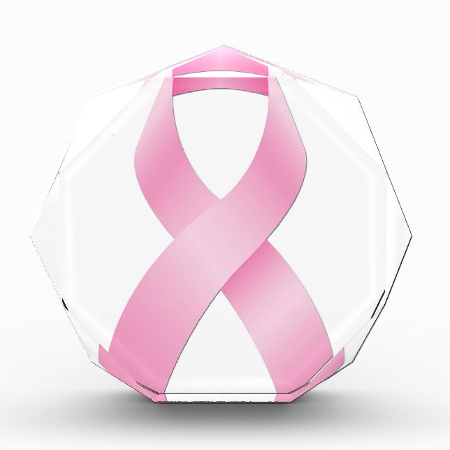 Breast Cancer Ribbon Acrylic Award (Front)