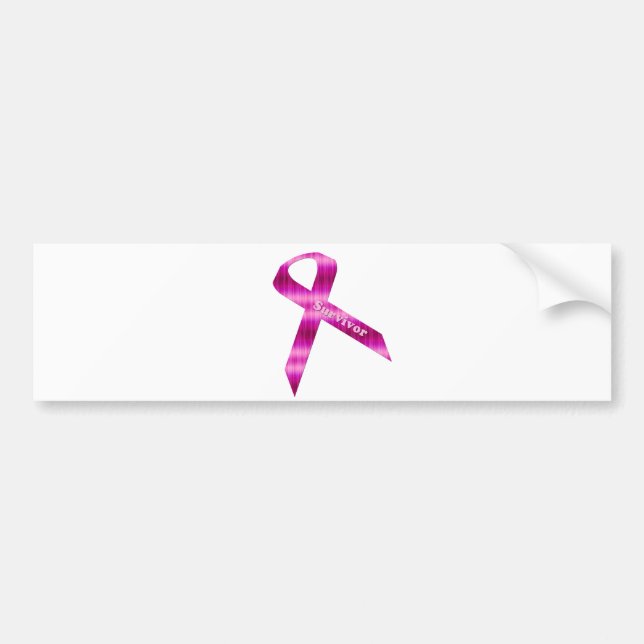 Breast Cancer Ribbon Bumper Sticker (Front)