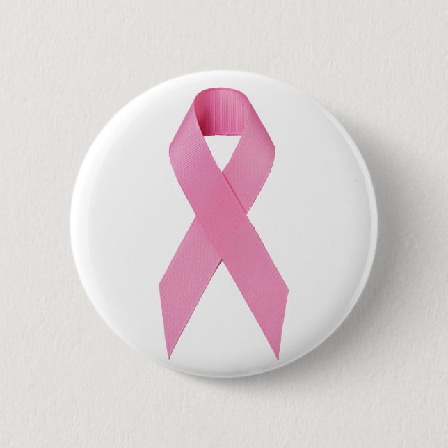 Breast Cancer Ribbon Button (Front)