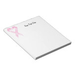 Breast Cancer Ribbon (customizable) Notepad at Zazzle