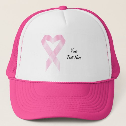 Breast Cancer Ribbon customizable Trucker Hat