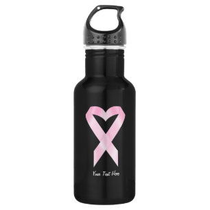 Breast Cancer Ribbon (customizable) Water Bottle