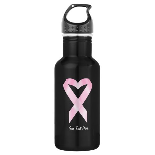 Breast Cancer Ribbon customizable Water Bottle