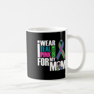 Breast Cancer Ribbon For Mom Cancer Awareness Coffee Mug