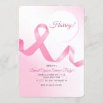 Breast Cancer Ribbon Invitation