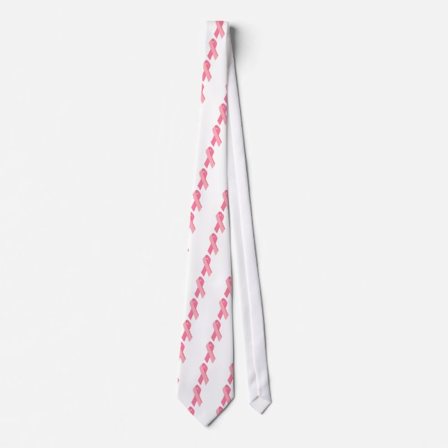 Breast Cancer Ribbon Original design! Tie (Front)