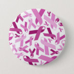 Breast Cancer Ribbon Plain Button at Zazzle