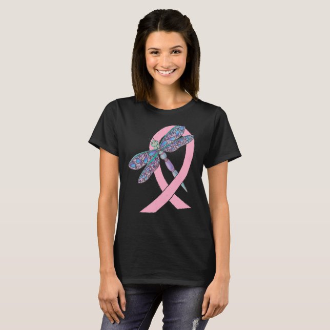 Breast Cancer Ribbon T-Shirt (Front Full)