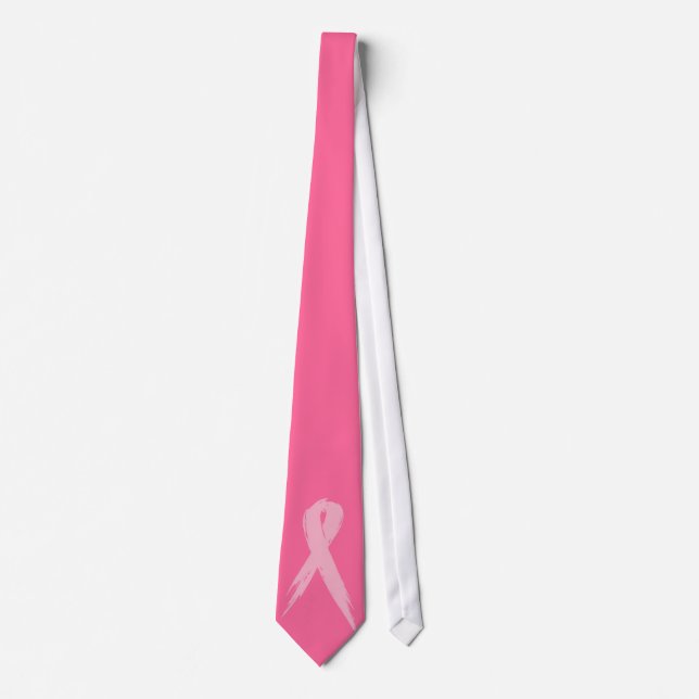 Breast cancer ribbon tie (Front)