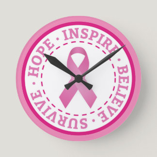 Breast Cancer Round Clock