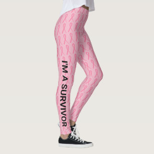 High Waisted Breast Cancer Leggings – Warrior Sisters