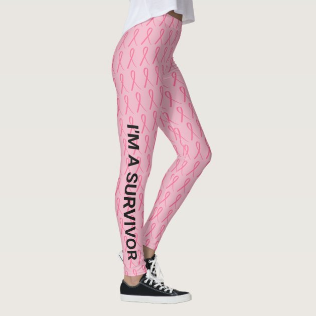 Pink ribbon outlet leggings