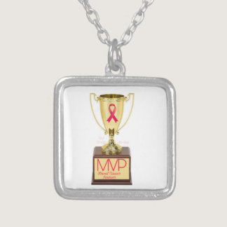 Breast Cancer Silver Plated Necklace