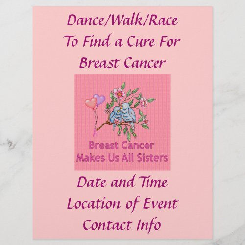 Breast Cancer Sisters Flyer