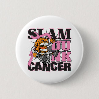 Breast Cancer - Slam Dunk Cancer Pinback Button