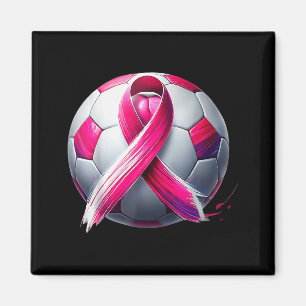 Breast Cancer Soccer Ball Nk Ribbon Kick For A Magnet