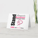 Breast Cancer Stand Alongside My Girlfriend Card