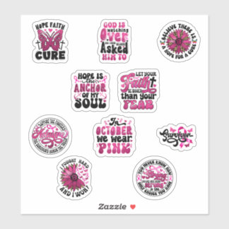 Breast Cancer Stickers Bundle