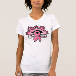 Breast Cancer Superstar Survivor Custom Ribbon T-Shirt