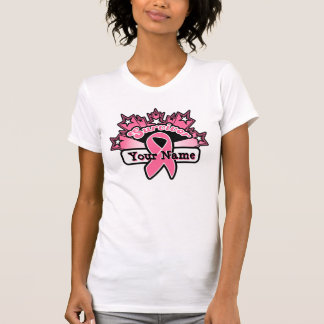 Breast Cancer Superstar Survivor Custom Ribbon T-Shirt