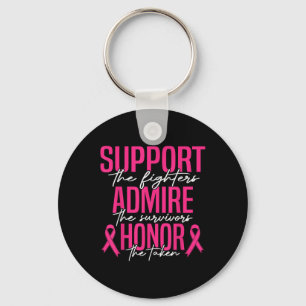 Breast Cancer Support Admire Honor Breast Cancer A Keychain