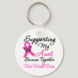 Breast Cancer Support (Aunt) Keychain