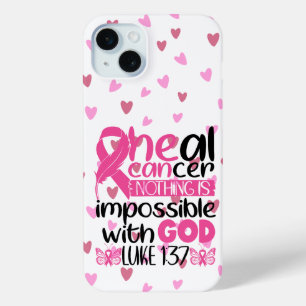 BREAST CANCER SUPPORT & AWARENESS iPhone 15 PLUS CASE