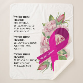Breast Cancer Support Awareness Throw blanket