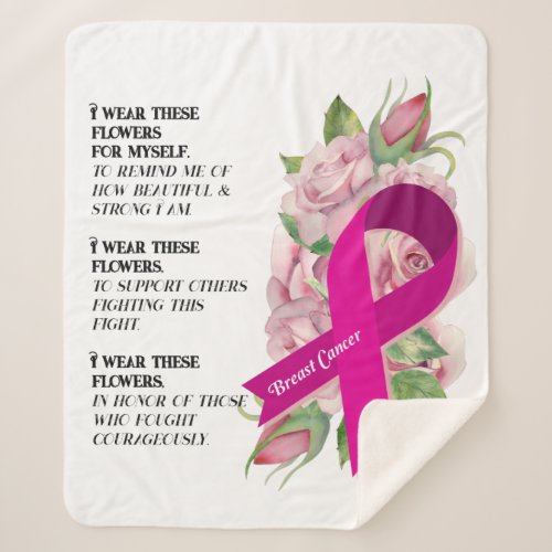 Breast Cancer Support Awareness Throw blanket