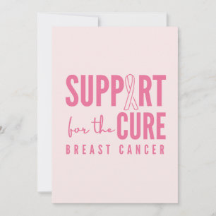 breast cancer support cure Invitation Announcement