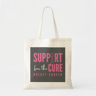 breast cancer. support.cure. Totes & Bags