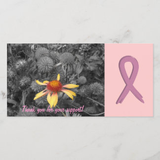 Breast Cancer Support Customizable Photo Card