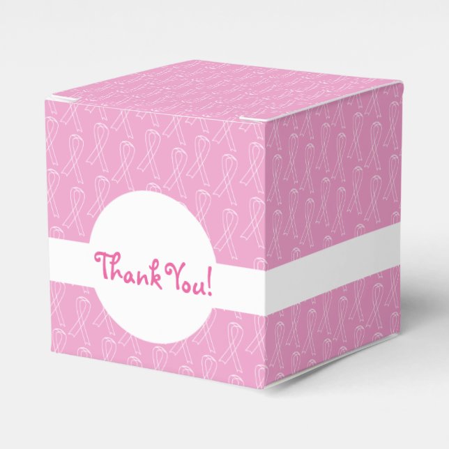 Breast Cancer support favor box (Front Side)