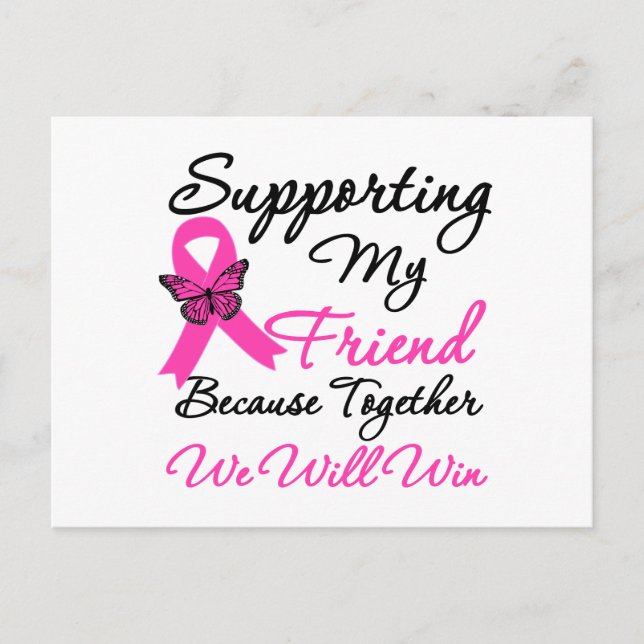 Breast Cancer Support (Friend) Postcard (Front)