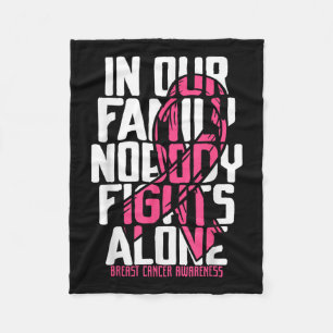 Breast Cancer Support Pink Breast Cancer Awareness Fleece Blanket