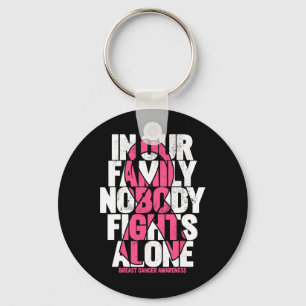 Breast Cancer Support Pink Family Breast Cancer Aw Keychain