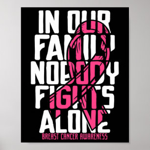 Breast Cancer Support Pink Family Breast Cancer Aw Poster