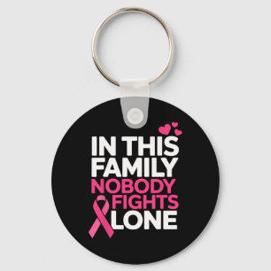 Breast Cancer Support Pink Ribbon Breast Cancer Aw Keychain