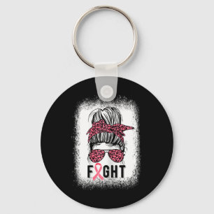 Breast Cancer Support Pink Ribbon Breast Cancer Aw Keychain
