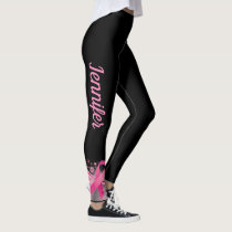 Breast Cancer Support Pink Ribbon Leggings NAME Breast Cancer Support Pink Ribbon Leggings NAME