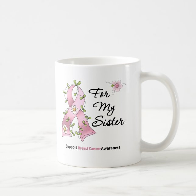 Breast Cancer Support Sister Coffee Mug (Right)