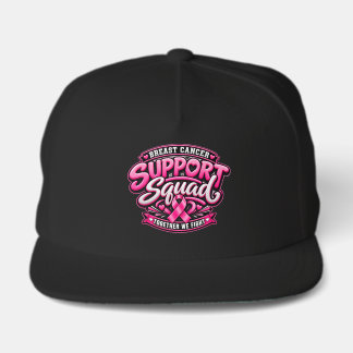Breast Cancer Support Squad Pink Ribbon Hat