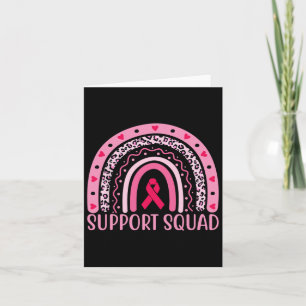 Breast Cancer Support Squad Warrior Breast Cancer  Card
